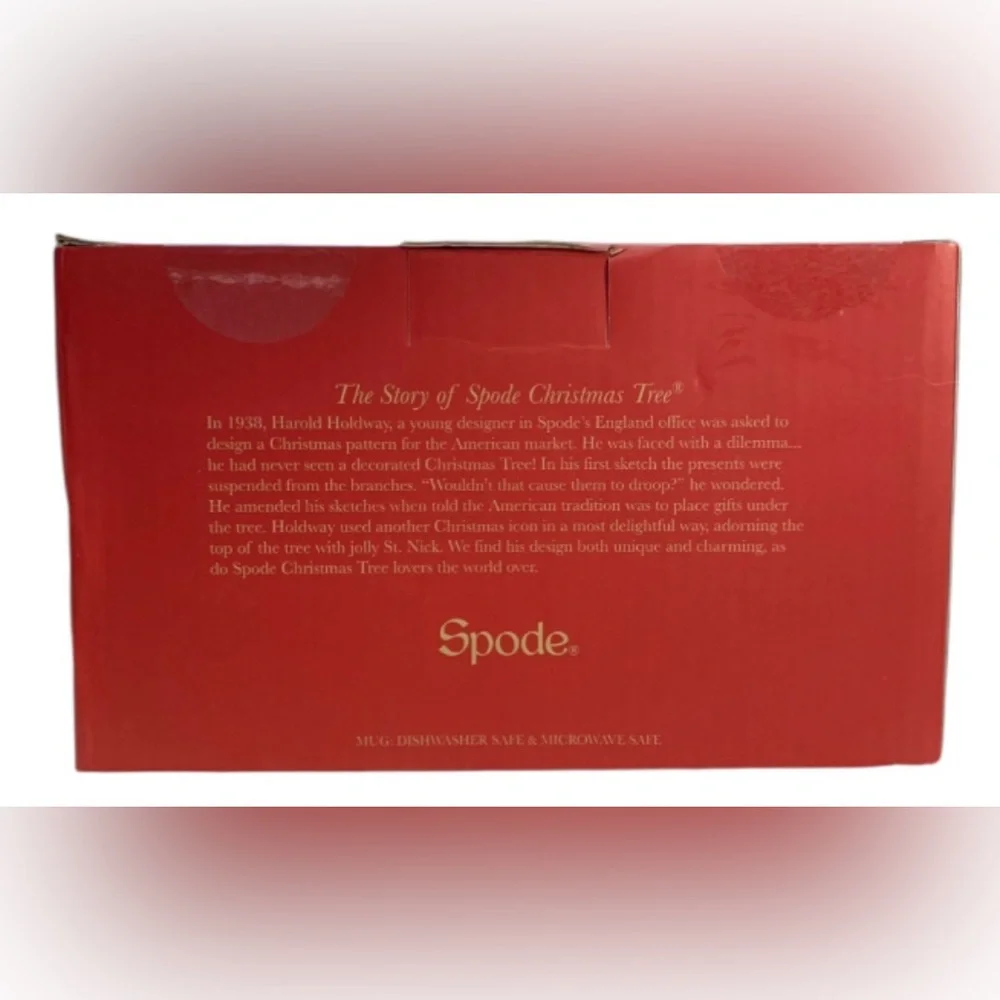 Spode Christmas Tree Mug and Coaster Set, New in Box 12 oz‎ “Price is firm”